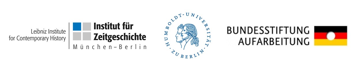 Logoleiste BKKK: Institut für Zeitgeschichte (IfZ), Humboldt-Universität zu Berlin (HU), Bundesstiftung zur Aufarbeitung der SED-Diktatur 